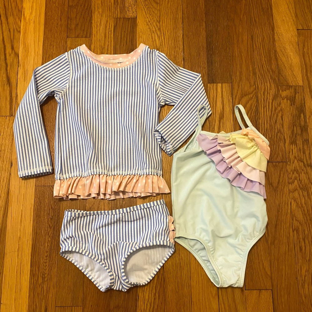 Bundle of Gap and Rufflebutts Bathing Suits